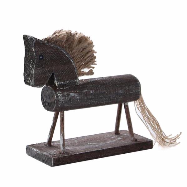 Handmade Wood Horse Desk Decor