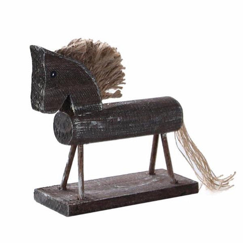 Handmade Wood Horse Desk Decor