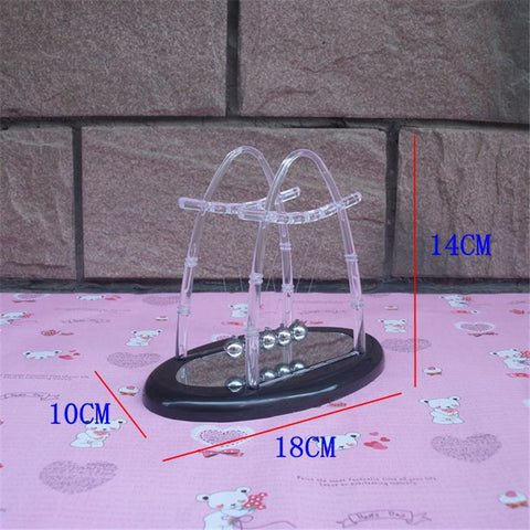 Desk Pendulum Toy with mirror newtons cradle steel