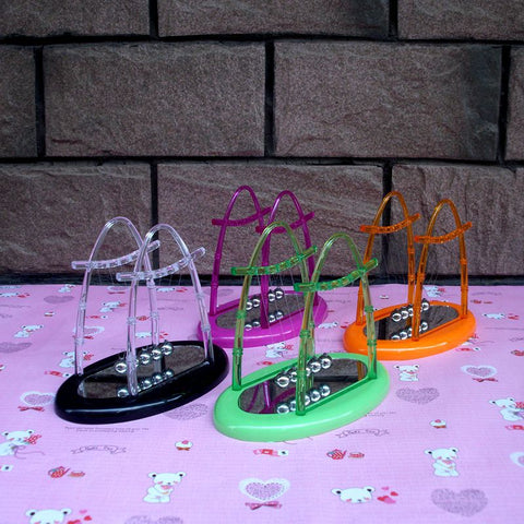 Desk Pendulum Toy with mirror newtons cradle steel