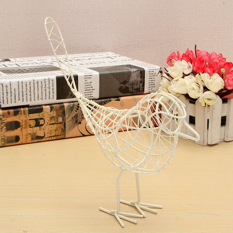 Wire Iron Bird Model Desktop Décor