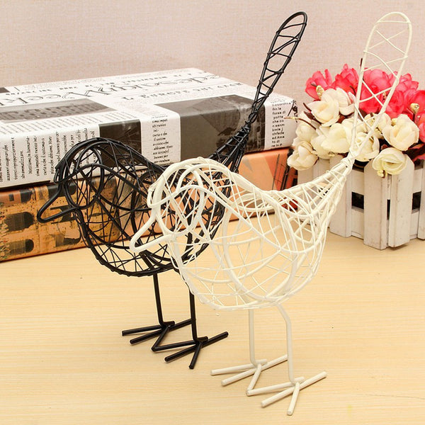 Wire Iron Bird Model Desktop Décor