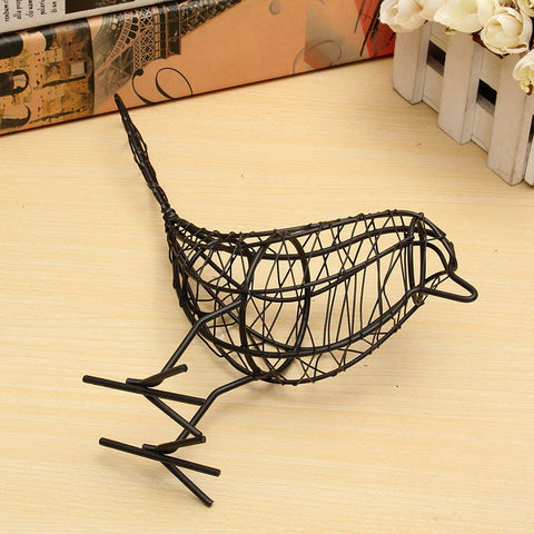 Wire Iron Bird Model Desktop Décor