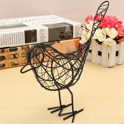 Wire Iron Bird Model Desktop Décor