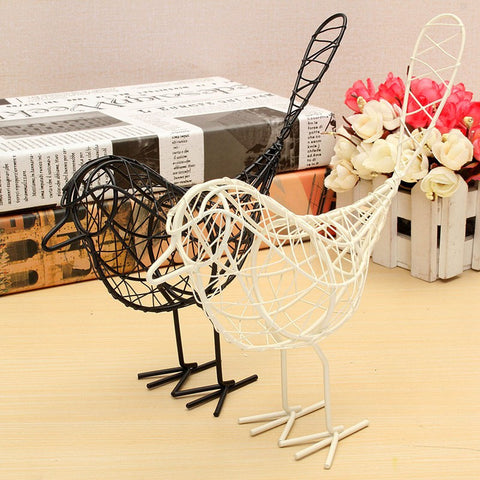 Wire Iron Bird Model Desktop Décor