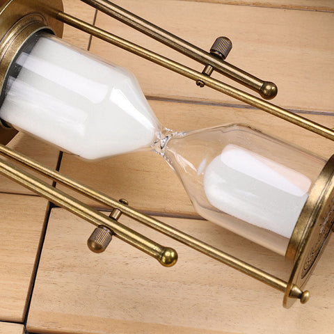 15 Minutes Wooden Frame Rotating Hourglass