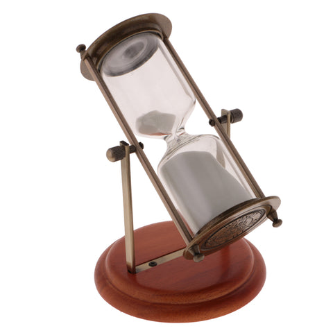 15 Minutes Wooden Frame Rotating Hourglass