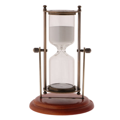 15 Minutes Wooden Frame Rotating Hourglass