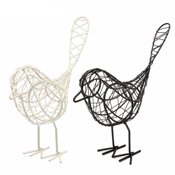 Wire Iron Bird Model Desktop Décor