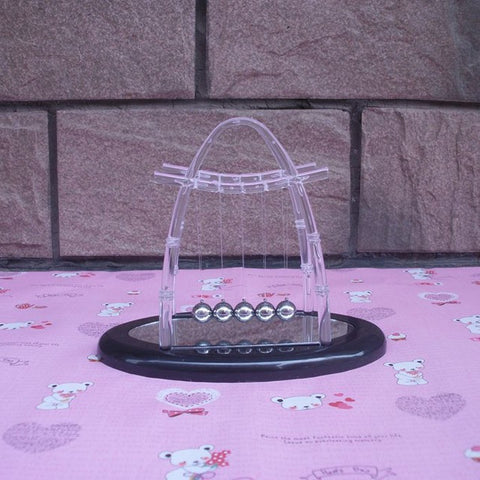 Desk Pendulum Toy with mirror newtons cradle steel