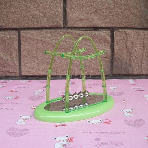 Desk Pendulum Toy with mirror newtons cradle steel