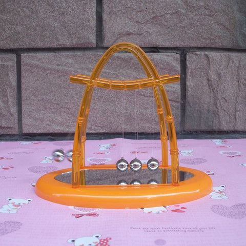 Desk Pendulum Toy with mirror newtons cradle steel