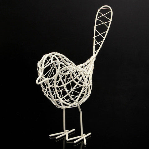Wire Iron Bird Model Desktop Décor